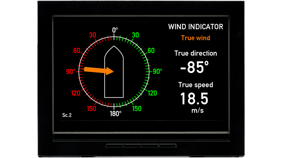 Xdi N Front True Wind
