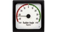 Rudder transmitter indicators