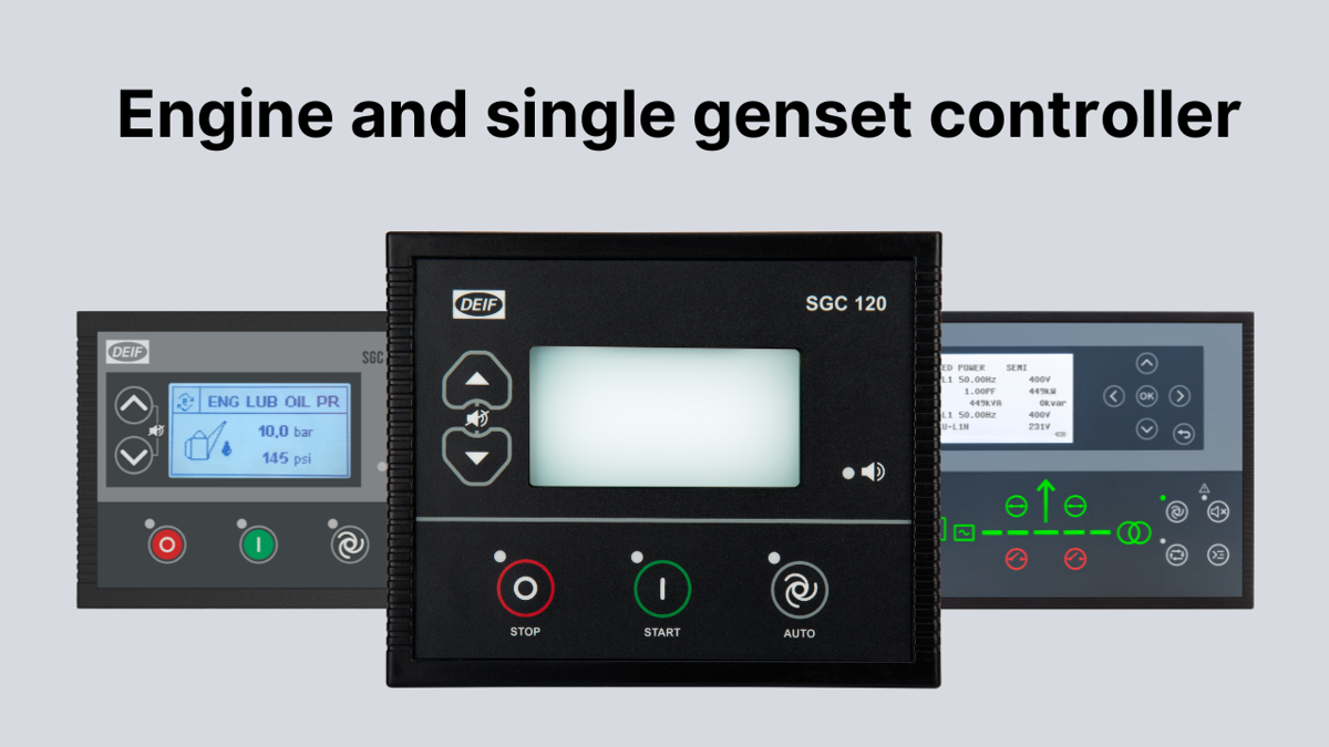 Power Management Systems - Engine & single genset controller