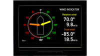 Flexible display indicator for wind and weather applications