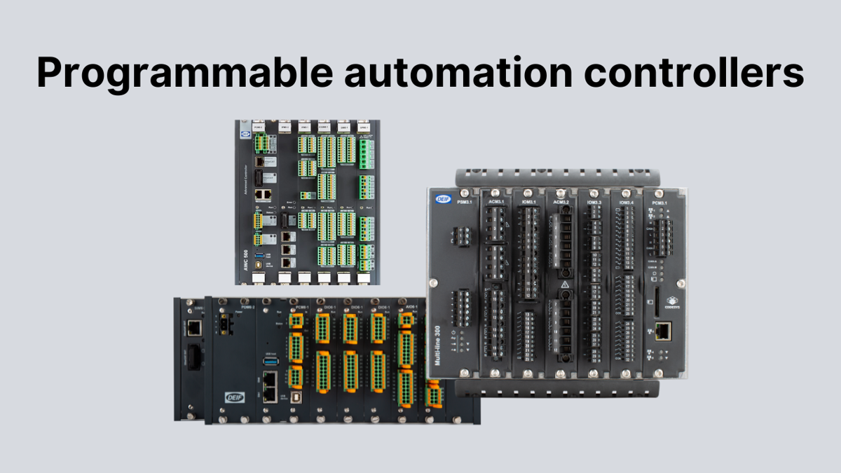 Programmable Automation Controllers (PLC/PAC)