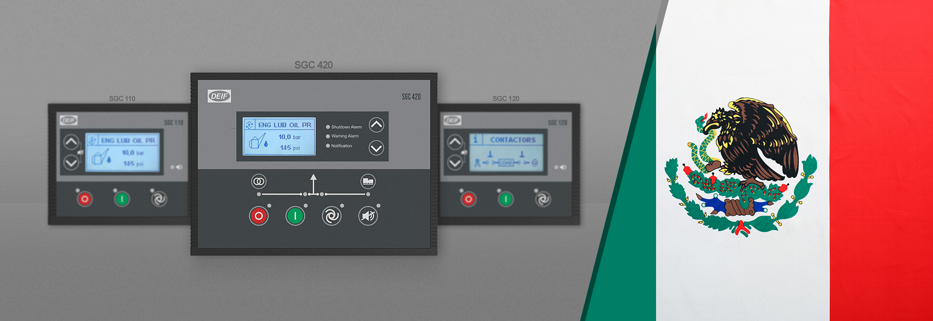 DEIF Mexico Controllers for generators in emergency (basic range)