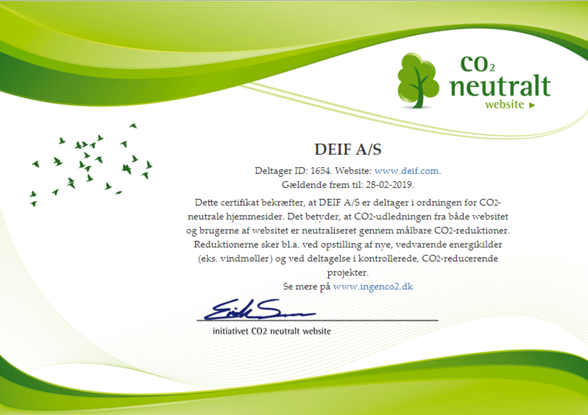 CO2 Neutral Website 2018 DK
