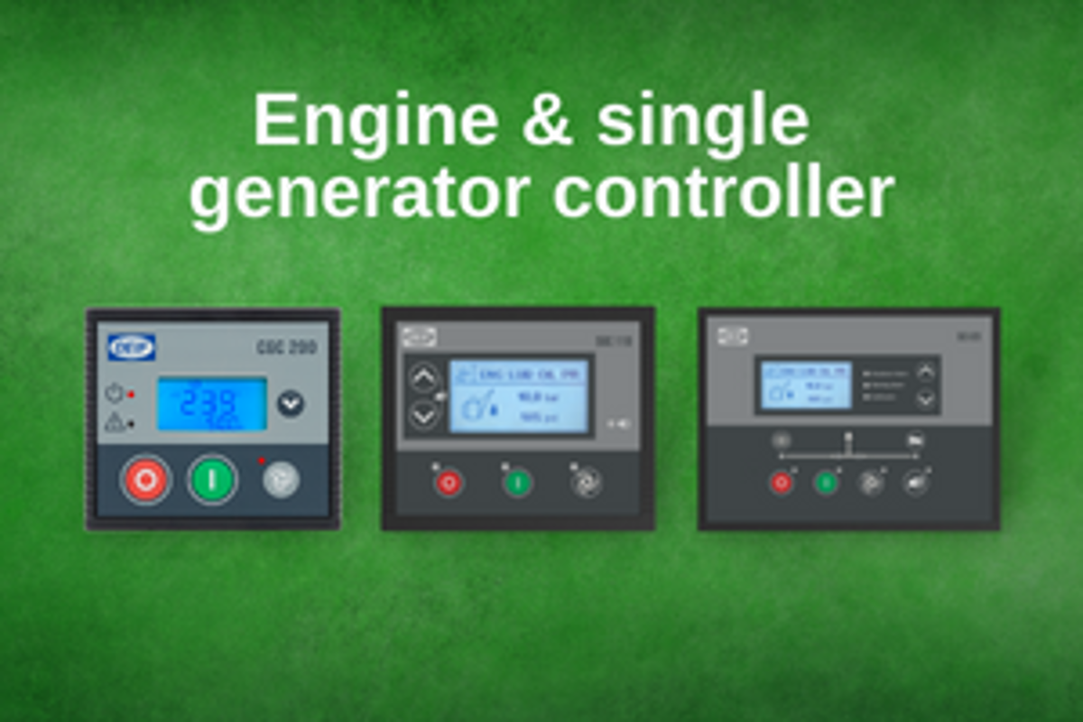 Engine & single  generator controller