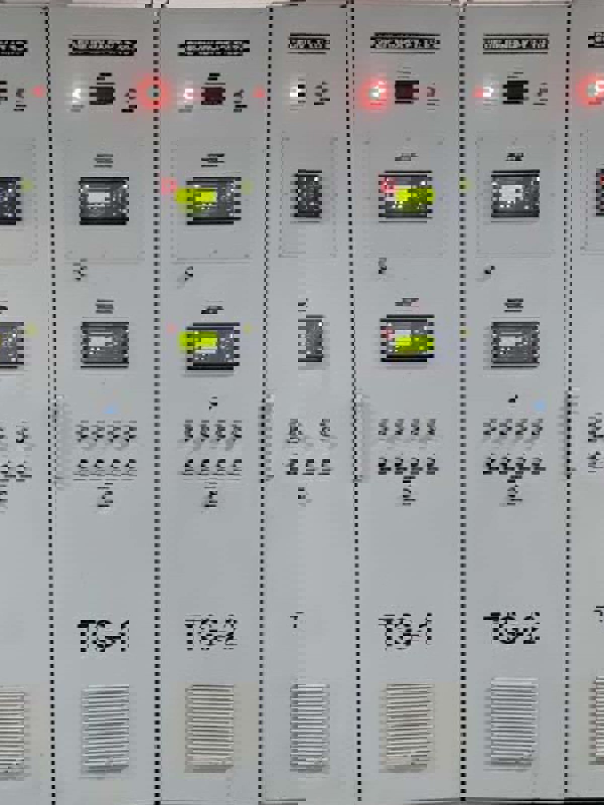 DEIF AGC-4 controllers in a switchboard at Singhal Enterprises