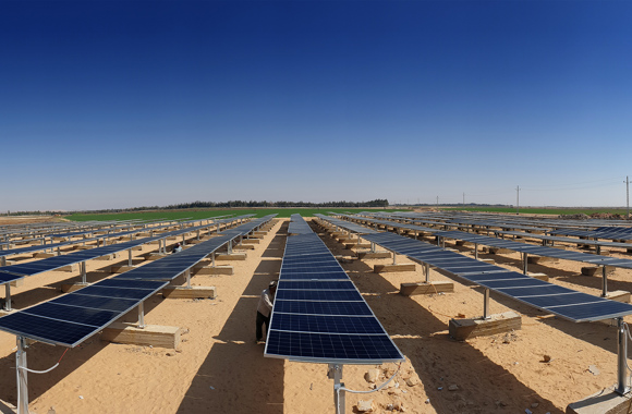 Solar power saves Egyptian farmer fuel every month