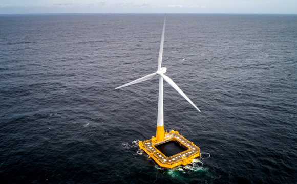 Floating Wind Turbine (Floatgen) Credits BW Ideol V. Joncheray BD PNI