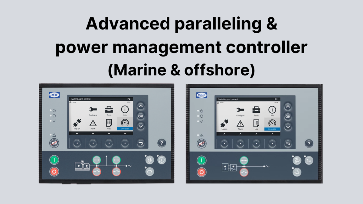 Advanced paralleling and power management controller