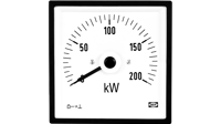 AC/DC current and voltage with 90 ° or 240 ° pointer